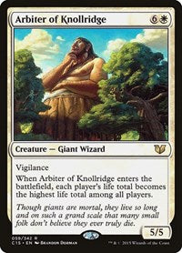 Magic: The Gathering Single - Commander 2015 - Arbiter of Knollridge - RARE/059 - Lightly Played