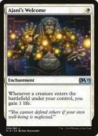 Magic: The Gathering Single - Core Set 2019 - Ajani's Welcome - Uncommon/006 - Lightly Played