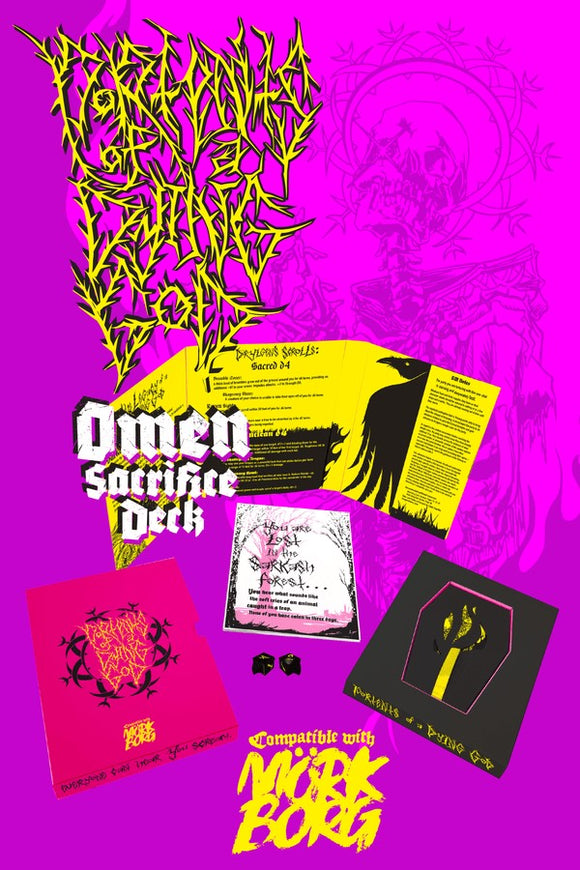 Portents of a Dying God: Mork Borg Omen Deck