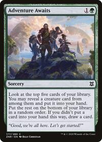Magic: The Gathering Single - Zendikar Rising - Adventure Awaits - FOIL Common/177 - Lightly Played