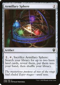 Magic: The Gathering Single - Commander Legends - Armillary Sphere - Common/298 - FOIL Lightly Played
