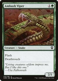Magic: The Gathering Single - Innistrad Remastered - Ambush Viper - Common/0186 - FOIL Lightly Played