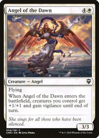 Magic: The Gathering - Commander Legends - Angel of the Dawn - Common/006 - FOIL Lightly Played