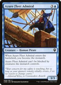 Magic: The Gathering Single - Commander Legends - Azure Fleet Admiral - COMMON/058 - FOIL Lightly Played