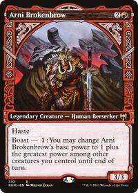 Magic: The Gathering Single - Kaldheim - Arni Brokenbrow (Showcase) - RARE/310 - Lightly Played