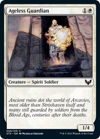 Magic: The Gathering Single - Strixhaven: School of Mages - Ageless Guardian - Common/008 - FOIL Lightly Played