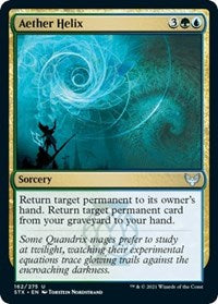 Magic: The Gathering Single - Strixhaven: School of Mages - Aether Helix - FOIL Uncommon/162 Lightly Played