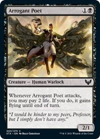 Magic: The Gathering Single - Strixhaven: School of Mages - Arrogant Poet - Common/063 - FOIL Lightly Played
