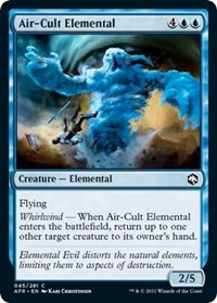 Magic: The Gathering Single - Adventures in the Forgotten Realms - Air-Cult Elemental - Common/045 Lightly Played