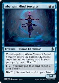 Magic: The Gathering Single - Adventures in the Forgotten Realms - Aberrant Mind Sorcerer - Uncommon/044 Lightly Played