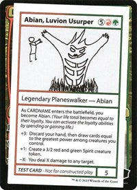 Magic: The Gathering Single - Mystery Booster: Convention Edition Exclusives - Abian, Luvion Usurper (No PW Symbol)- SPECIAL 0000 Lightly Played