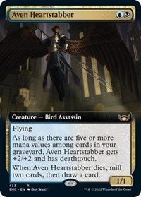 Magic: The Gathering Single - Streets of New Capenna - Aven Heartstabber (Extended Art) - Rare/433 - Lightly Played