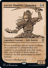 Magic: The Gathering Single - Commander Legends: Battle for Baldur's Gate - Lae'zel, Vlaakith's Champion (Showcase) - FOIL Rare/378 - Lightly Played