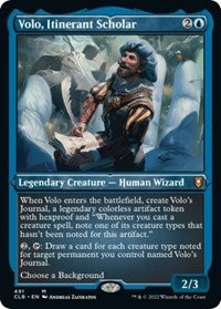 Magic: The Gathering Single - Commander Legends: Battle for Baldur's Gate - Volo, Itinerant Scholar (Foil Etched) - Mythic/491 - Lightly Played
