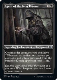 Magic: The Gathering Single - Commander Legends: Battle for Baldur's Gate - Agent of the Iron Throne - Uncommon/492 FOIL ETCHED Lightly Played