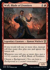 Magic: The Gathering Single - Commander Legends: Battle for Baldur's Gate - Wyll, Blade of Frontiers - FOIL Rare/208 - Lightly Played