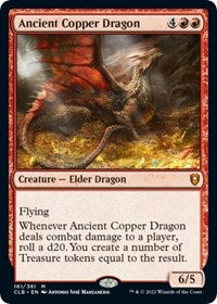 Magic: The Gathering Single - Commander Legends: Battle for Baldur's Gate -  Ancient Copper Dragon - Mythic/161 - FOIL Lightly Played