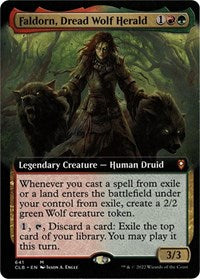 Magic: The Gathering Single - Commander Legends: Battle for Baldur's Gate - Faldorn, Dread Wolf Herald (Extended Art) - Mythic/641 - Lightly Played