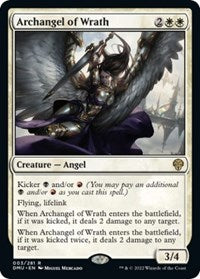 Magic: The Gathering Single - Dominaria United - Archangel of Wrath - Rare/003 - Lightly Played