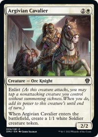 Magic: The Gathering Single - Dominaria United - Argivian Cavalier - Common/004 - Lightly Played