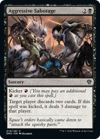 Magic: The Gathering Single - Dominaria United - Aggressive Sabotage - Common/078 Lightly Played