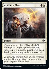 Magic: The Gathering Single - Dominaria United - Artillery Blast - Common/006 - Lightly Played