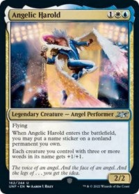 Magic: The Gathering - Unfinity - Angelic Harold - Uncommon/162 - FOIL Lightly Played