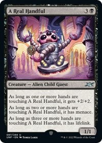 Magic: The Gathering - Unfinity - A Real Handful - Uncommon/087 - FOIL Lightly Played