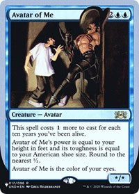 Magic: The Gathering Single - The List Reprints - Avatar of Me - RARE/017 - FOIL Lightly Played