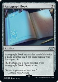 Magic: The Gathering Single - Unfinity - Autograph Book - Uncommon/183 - FOIL Lightly Played
