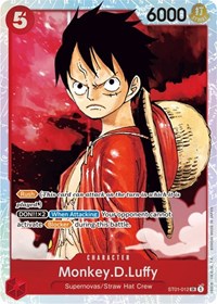 One Piece Card Game Single - Awakening of the New Era - Monkey.D.Luffy (012) (Alternate Art) - Super Rare/ST01-012 Lightly Played