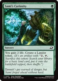 Magic: The Gathering Single - Edge of Eternities - Sami's Curiosity - FOIL Common/0203 - Lightly Played