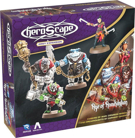 Heroscape: Embers of War - Crimson Widow and Dreadnoughts of Caraway Cavern Army Expansion