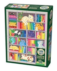 Cobble Hill Puzzle: Rainbow Cat Quilt | 1000 Piece