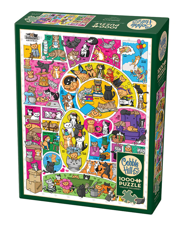 Cobble Hill Puzzle: Doodlecats | 1000 Piece