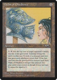 Magic: The Gathering Single - Alliances - Helm of Obedience - Rare/0000 - Heavily Played