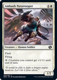 Magic: The Gathering Single - The Brothers' War - Ambush Paratrooper - Common/003 - Lightly Played
