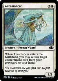 Magic: The Gathering Single - Dominaria Remastered - Auramancer - Common/001 - FOIL Lightly Played