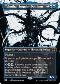 Magic: The Gathering Single - Phyrexia: All Will Be One - Tekuthal, Inquiry Dominus (Showcase) - Rare/302 - Lightly Played