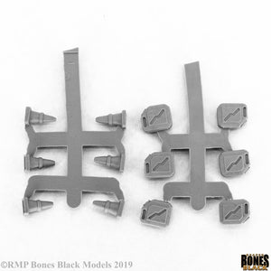 Reaper Bones BLACK - Modern Accessories (Gas Cans & Pylons) 49010