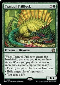Magic: The Gathering Single - March of the Machine: The Aftermath - Tranquil Frillback - FOIL Rare/0024 - Lightly Played