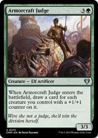 Magic: The Gathering Single - Commander Masters - Armorcraft Judge - Uncommon/0273 - FOIL Lightly Played