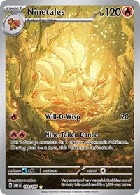 Pokemon Singles - SV03: Obsidian Flames - Ninetales -199/197 - Illustration Rare/199 - Lightly Played