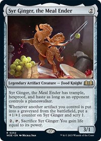 Magic: The Gathering Single - Wilds of Eldraine - Syr Ginger, the Meal Ender - Rare/0252 - Lightly Played