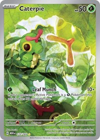 Pokemon Singles - SV: Scarlet & Violet 151 - Caterpie - 172/165 - Illustration Rare/172 - Lightly Played