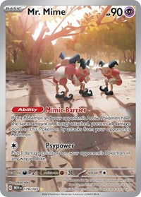 Pokemon Singles - SV: Scarlet & Violet 151 - Mr. Mime - 179/165 - Illustration Rare/179 - Lightly Played