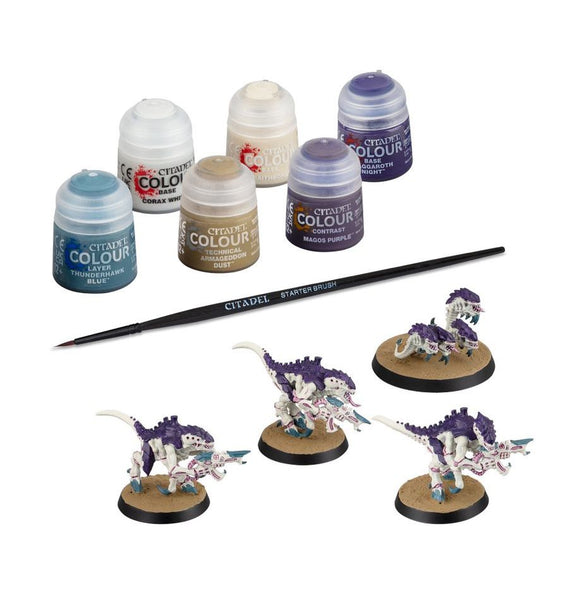 Warhammer 40,000: Tyranids: Termagants and Ripper Swarm + Paints Set