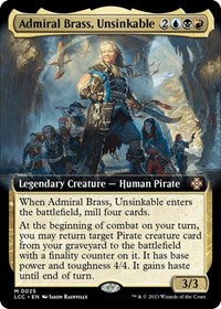 Magic: The Gathering Single - Commander: The Lost Caverns of Ixalan - Admiral Brass, Unsinkable (Extended Art) - Mythic/0025 - Lightly Played