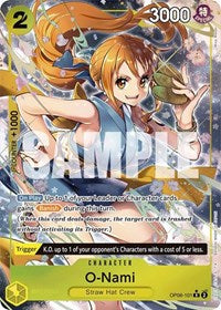 One Piece Card Game Single - Wings of the Captain - O-Nami (Alternate Art) - Rare/OP06-101 Lightly Played