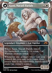 Magic: The Gathering Single - Modern Horizons 3 - Ajani, Nacatl Pariah - FOIL Mythic/0442 - Lightly Played